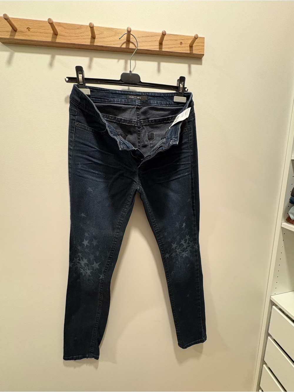 Marc Cain Navy Skinny Jeans with Subtle Star Motif